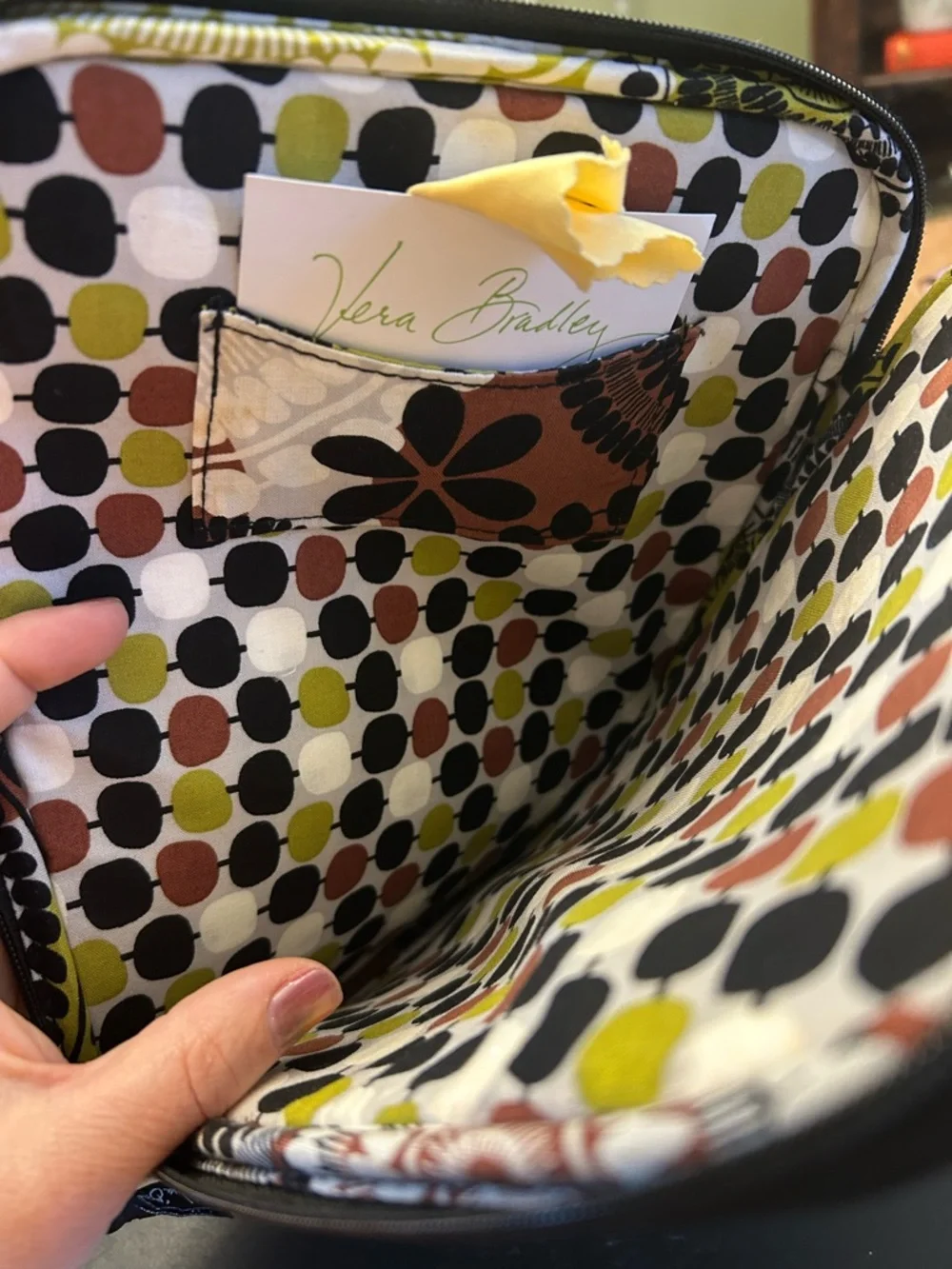 Vera Bradley Cocoa Moss eReader Sleeve-New with original glass cleaner wipe.